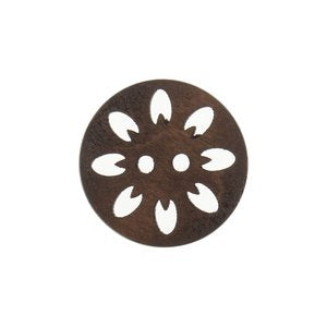 15mm Suflower Wooden Button