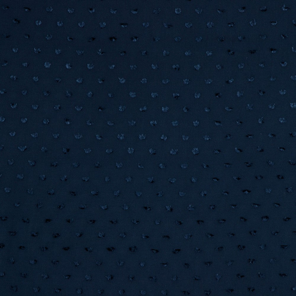 Swiss dot Viscose - Navy