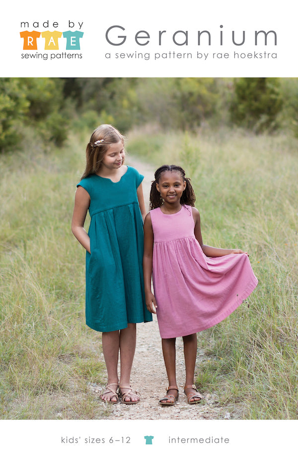 Geranium Girls Dress Small (0 from 5yrs) Pattern from Made By Rae (Intermediate)