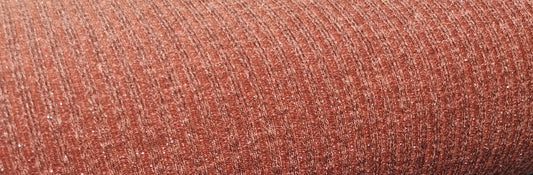 Sparkle Ribbed knit - Rust
