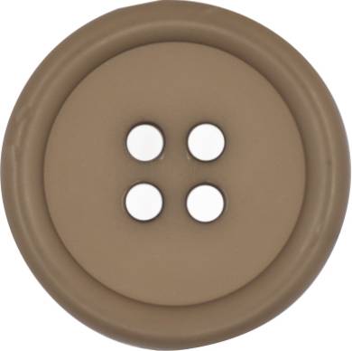 4 hole Italian matte button - Stone