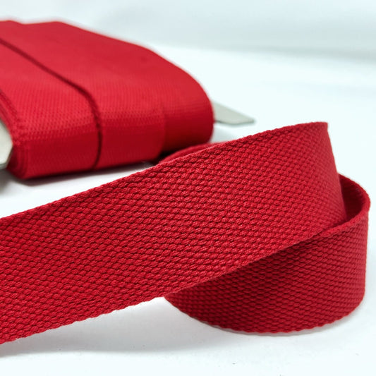 38mm Bag Webbing - Red