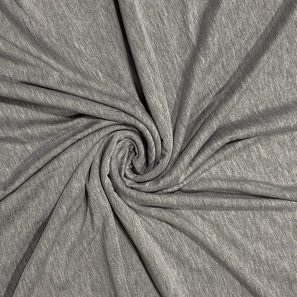 Bamboo Solid Jersey - Grey Melange