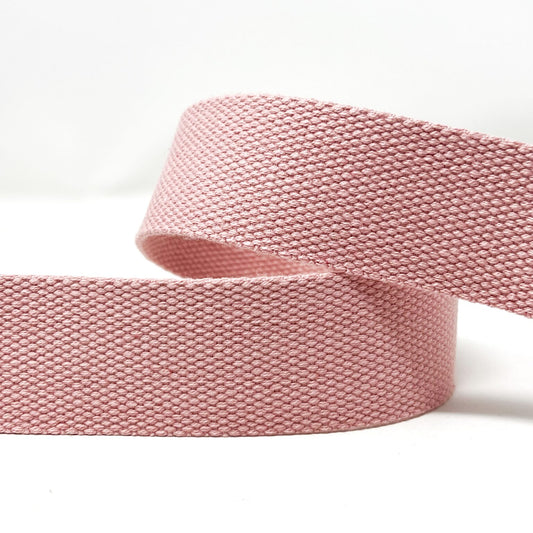 38mm Bag Webbing - Pale Pink