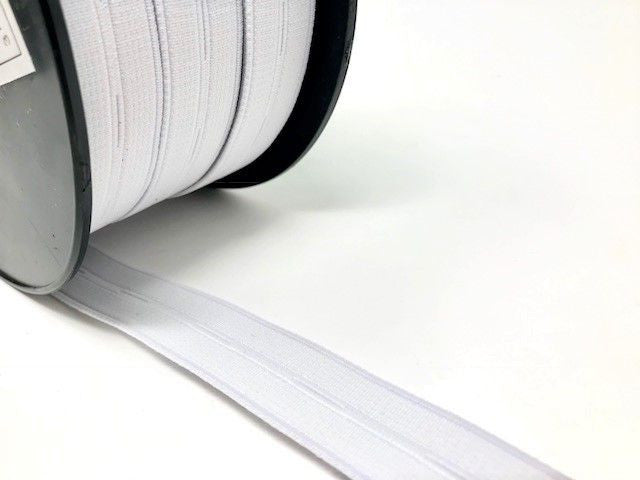 20mm White Buttonhole Elastic