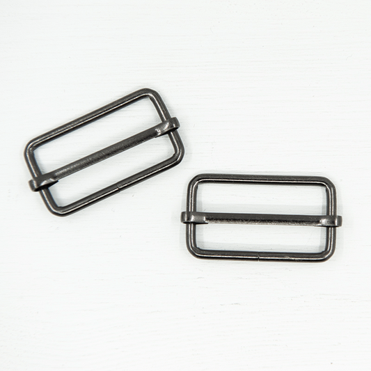 38mm Metal Strap Slider - Gunmetal