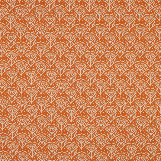 Orange Printed Cotton Canvas