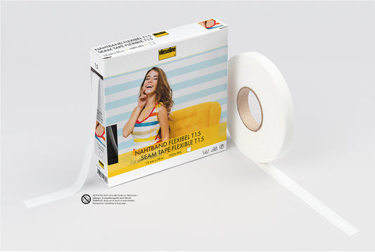 Vlieseline Flexible Seam tape 15mm - White