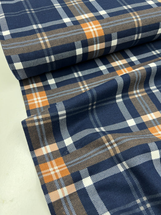 Flannel Check - Navy