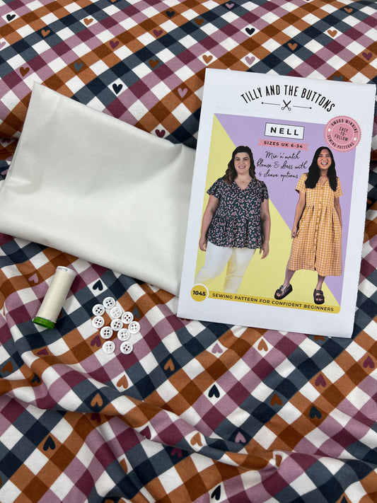 Ready, Set, Sew Kit - Nell Blouse or Dress (Confident beginner)