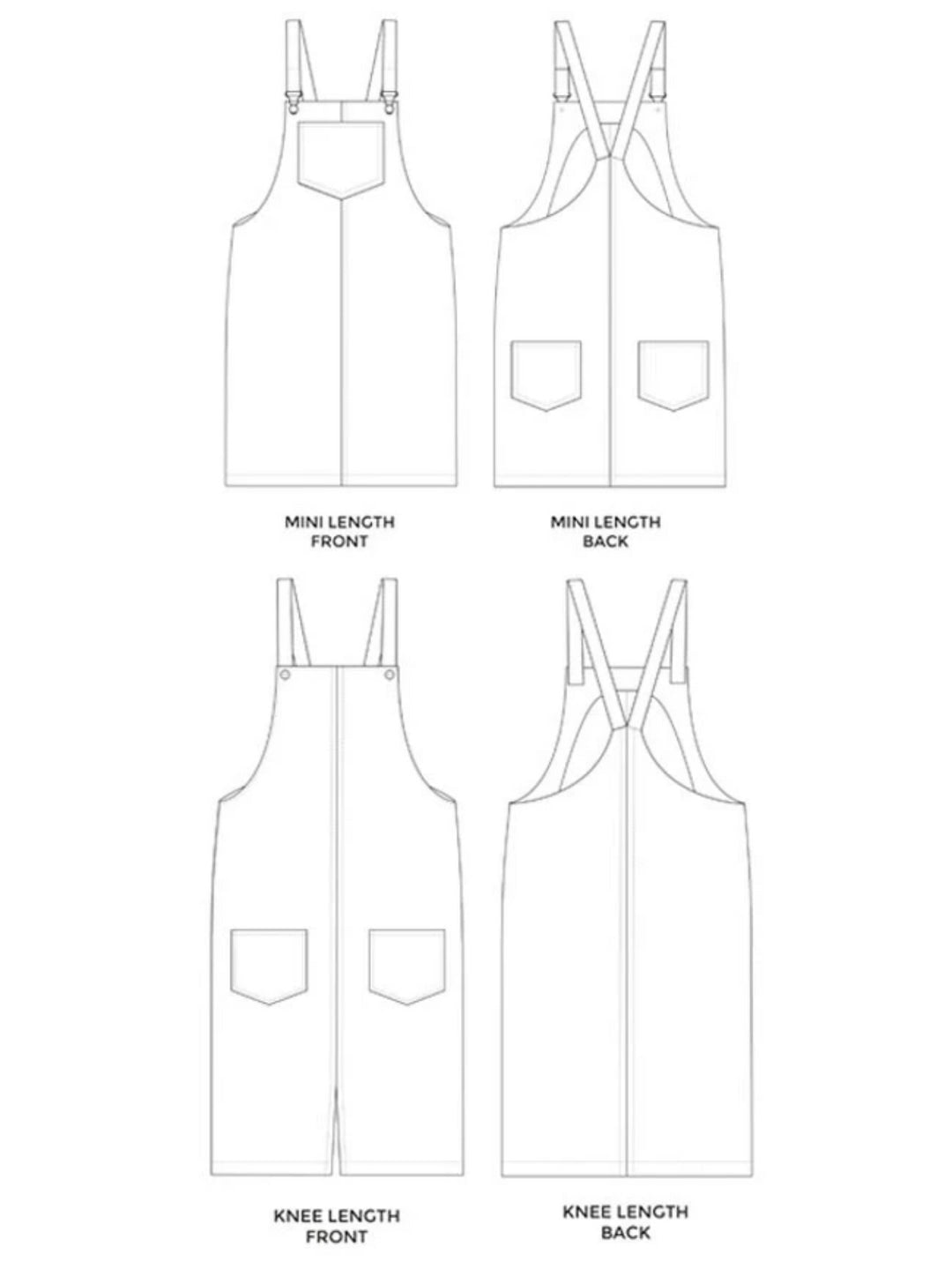 Cleo Pinafore Pattern by Tilly and The Buttons (Beginner)