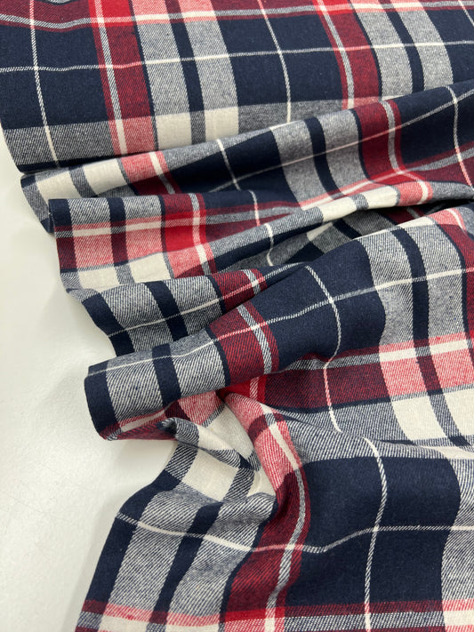 Brushed Check Woven fabric