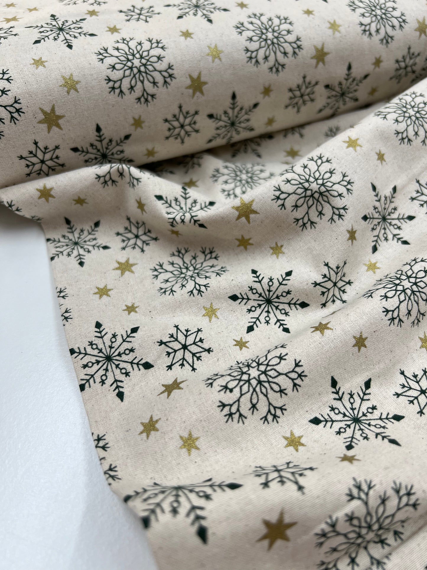 John Louden Cotton - Scandi Print Green