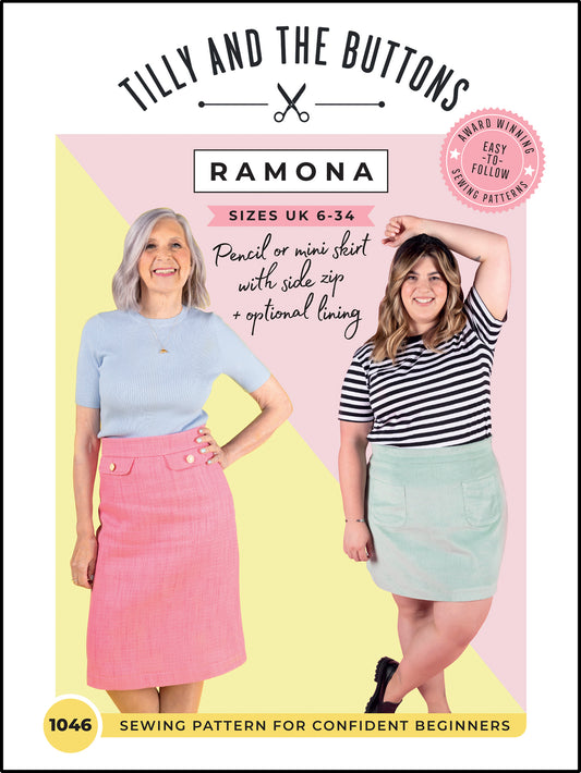 Ramona Skirt pattern by Tilly and The Buttons (Confident Beginner)