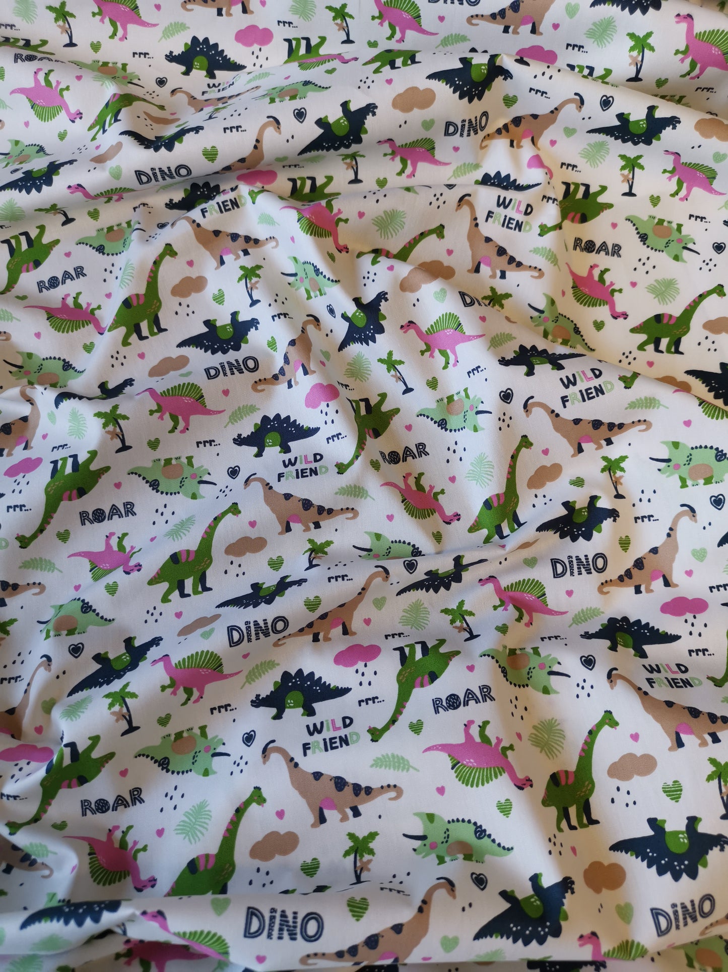 Dino fun cotton poplin